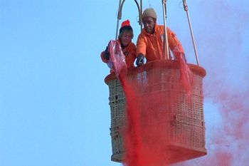 dispersing the red dust