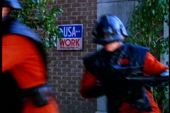 USA Work Program sign on V